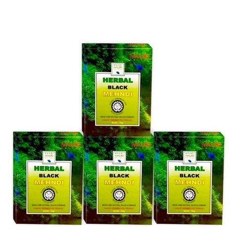 Herbal Black Henna, 75g (Pack of 4)